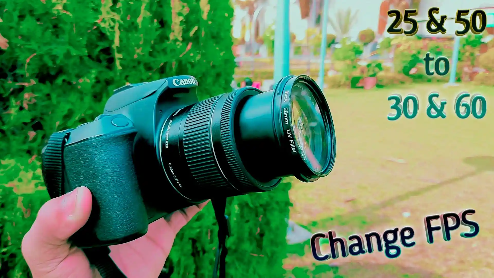 how to Change Frame rate 50 to 60fps in Canon 200d Dslr