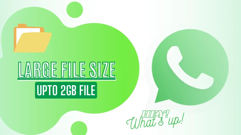 Large file sharing in whatsapp messenger