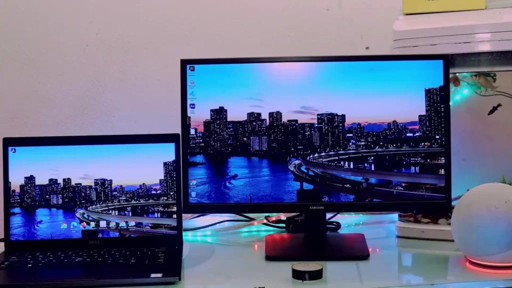 how to extend wallpaper between two monitors