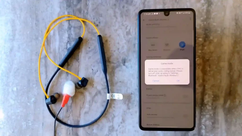 how to turn on gamemode in realme buds wireless 2