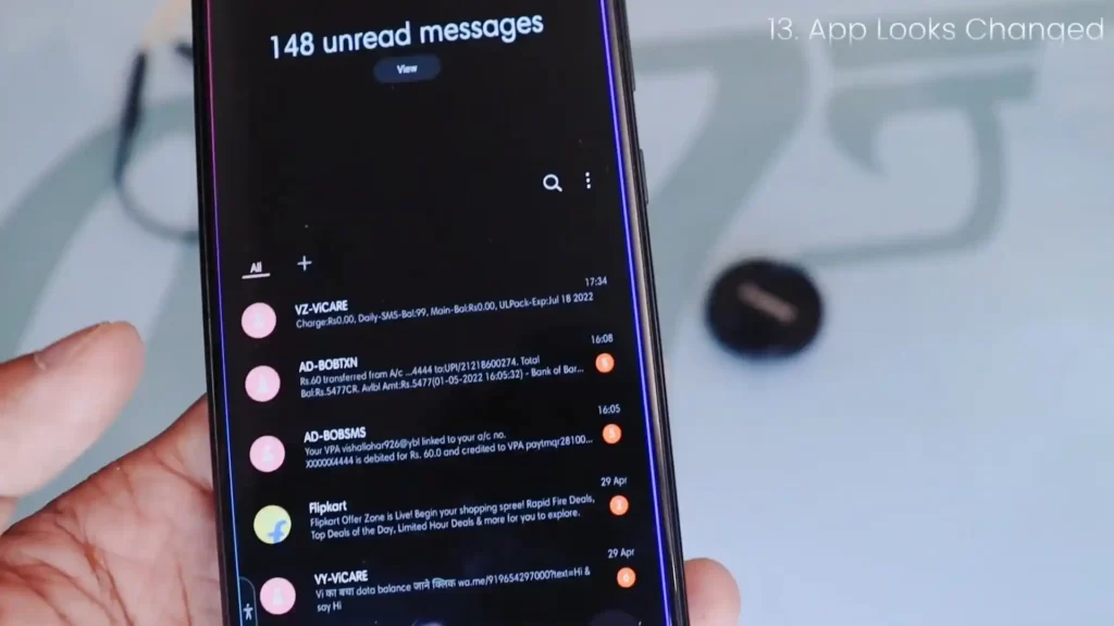 new interface in messages app 