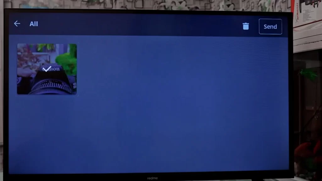 how to send files in phone from android tv