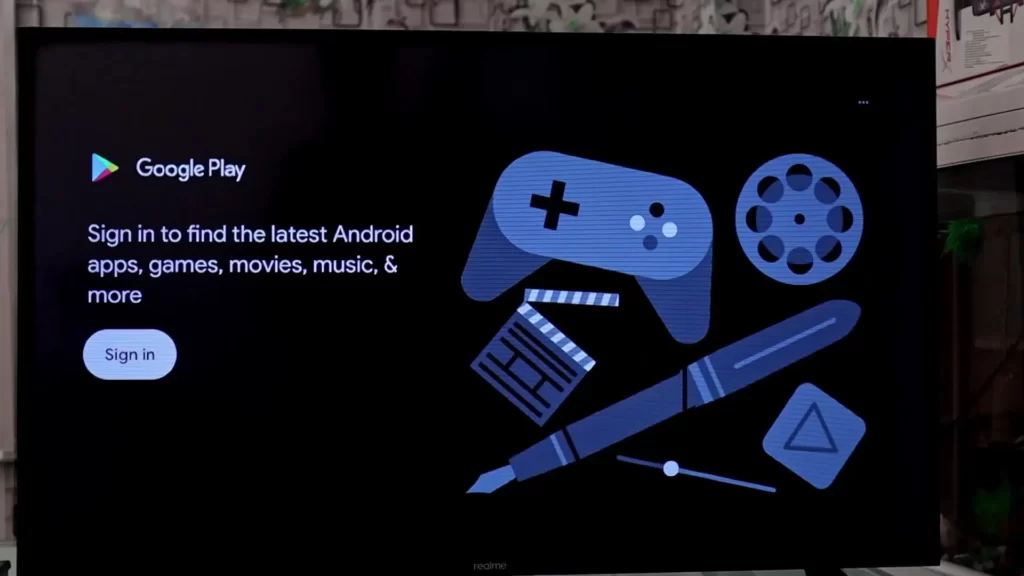 how to signin account in android tv 